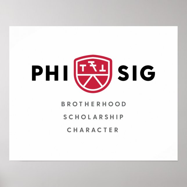 Poster Princípios da Phi Sigma Kappa (Frente)