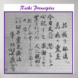 Póster Princípios de Reiki