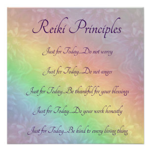 Póster Princípios de Reiki