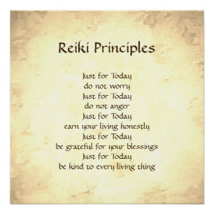Póster Princípios de Reiki