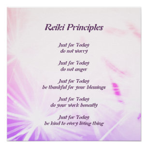 Póster Princípios de Reiki