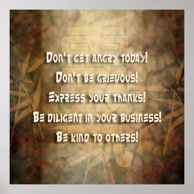 Póster Princípios REIKI Usui (Frente)