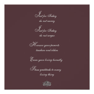 Póster Princípios tradicionais de Reiki