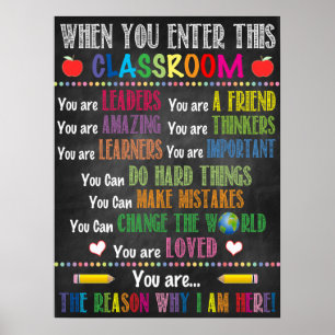 Poster Printable da sala de aula