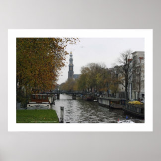 Póster Prinzengracht. Amesterdã