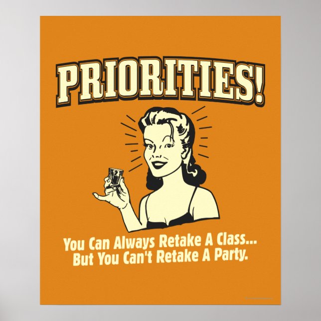 Póster Prioridades: você sempre pode refazer uma classe (Frente)