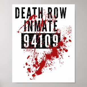 Poster Prisão Da Fila De Morte 94109 Figurino Sangrento P