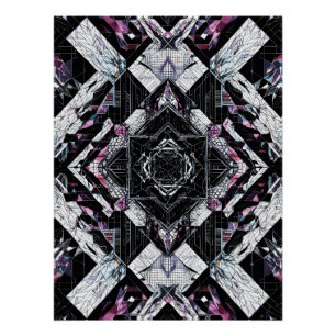 Póster Prisão de Cristal Factado: Shard Geométrica P-223