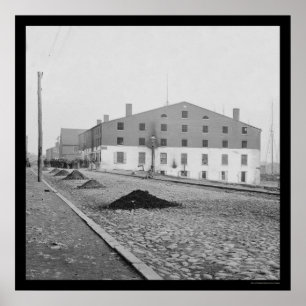 Póster Prisão de Libby em Richmond, VA 1865