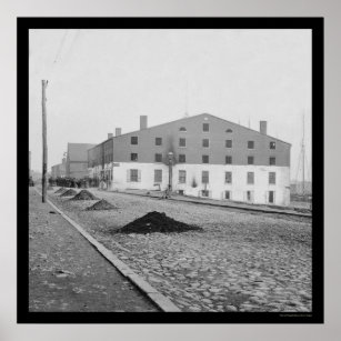 Póster Prisão Libby em Richmond, VA 1865