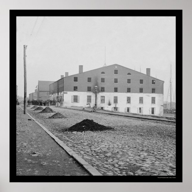 Póster Prisão Libby em Richmond, VA 1865 (Frente)