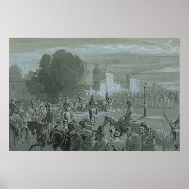 Póster Prisioneiros Comunais Escolhidos a Versalhes, 1871 (Frente)
