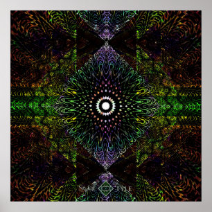 Poster Prisma Triangular Tribal