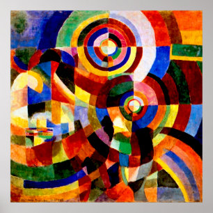 Póster Prismas elétricos por Sonia Delaunay