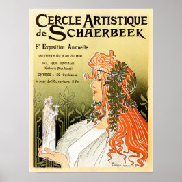 Poster PRIVAT LIVEMONT Cercle Artistique de Schaerbeek