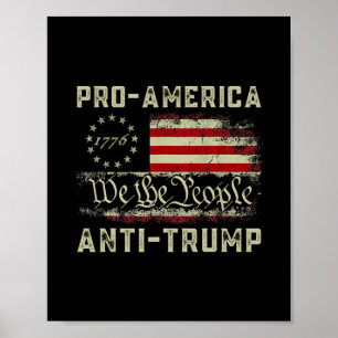 Poster Pró-América Anti-Trump Nós, o Povo Anti-Trump