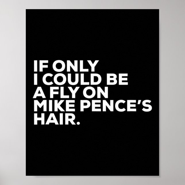 Poster Pro Biden Election Campaign Quote Mike Pence Fly  (Frente)