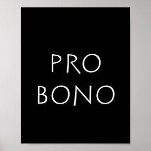 Poster Pro bono