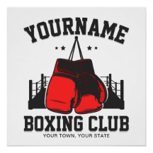Pro Boxer ADD NAME - Luvas vermelhas Formação em A
