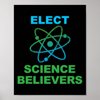 Poster Pró Ciência Eleja Crentes da Ciência Ativistas Pol