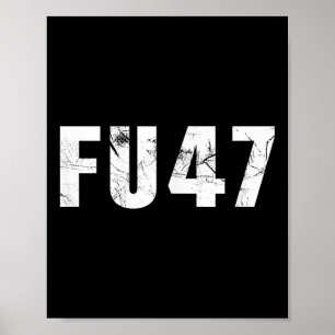 Poster Pro Kamala Fu47 Anti Trump Pro Harris Democrat 2