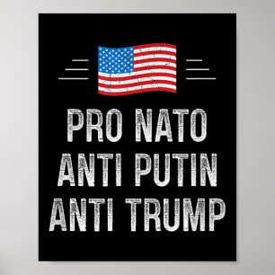 Poster Pro Nato - Anti-Putin - Anti-Trump - Estilo Retroa