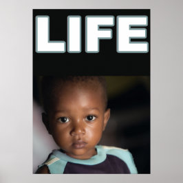 POSTER PRÓ-VIDA CRIANÇA NEGRA AFRICANA AMERICANA
