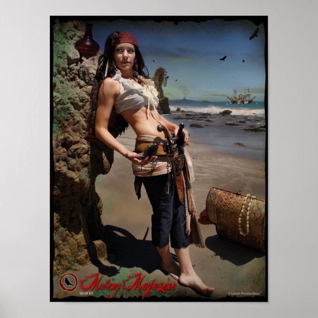 Póster Problema 3 da revista Mutionzine Pinup do Cobrir t (Frente)