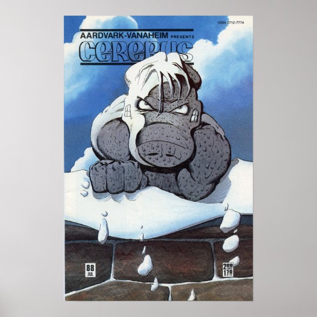 Póster Problema Cerebus nº 88 cobrir (Frente)