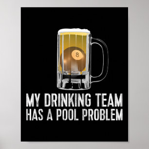 Poster Problema de Piscina da Piscina do Bebendo do Bar e