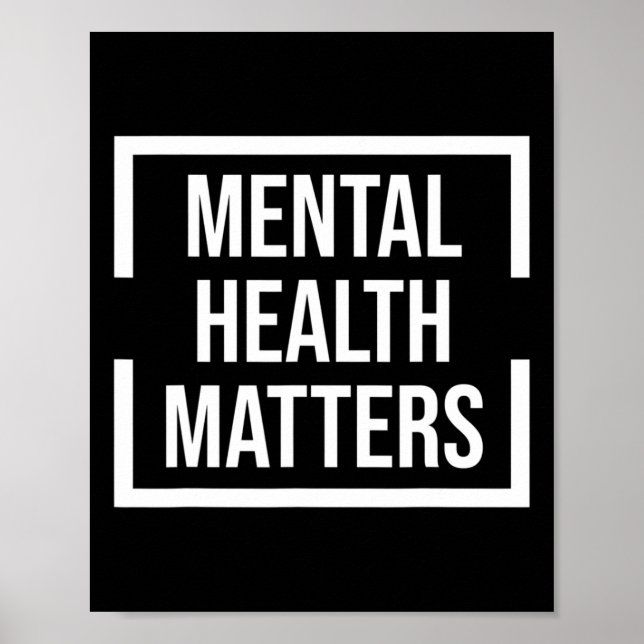 Poster Problema de saúde mental Mo de sensibilização naci (Frente)