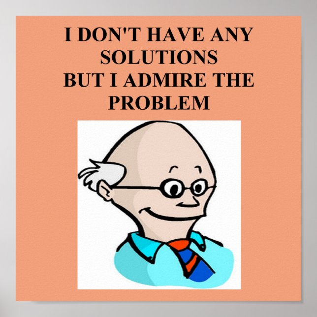 Poster problema do professor egghead (Frente)