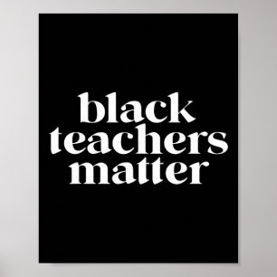 Poster Problema dos Professores Negros Vintage Mês da His