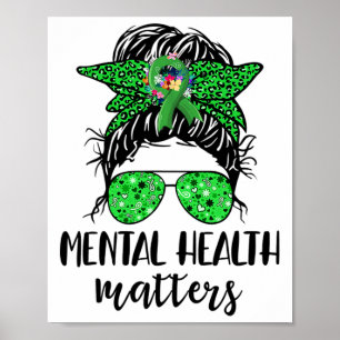 Poster Problemas de saúde Mensy Bun Gift Mental Health Aw