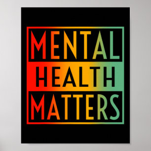 Poster Problemas de saúde mental Conselheiro do Cérebro H