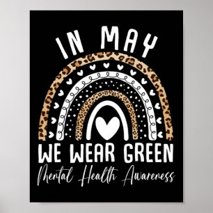 Poster Problemas de saúde Vestimos o Green Mental Health 