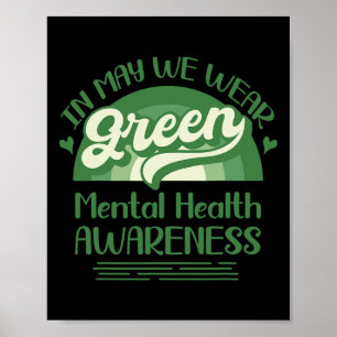 Poster Problemas de saúde Vestimos o Green Mental Health