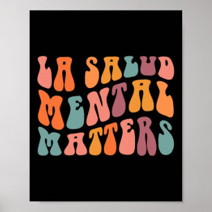 Poster Problemas Mentais La Salud Latina Terapia Espanhol