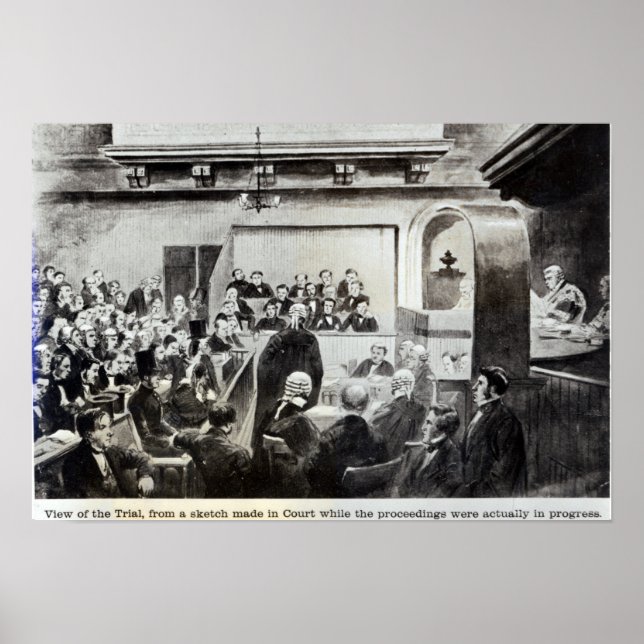 Póster Processo de Madeleine Smith, 1857 (Frente)