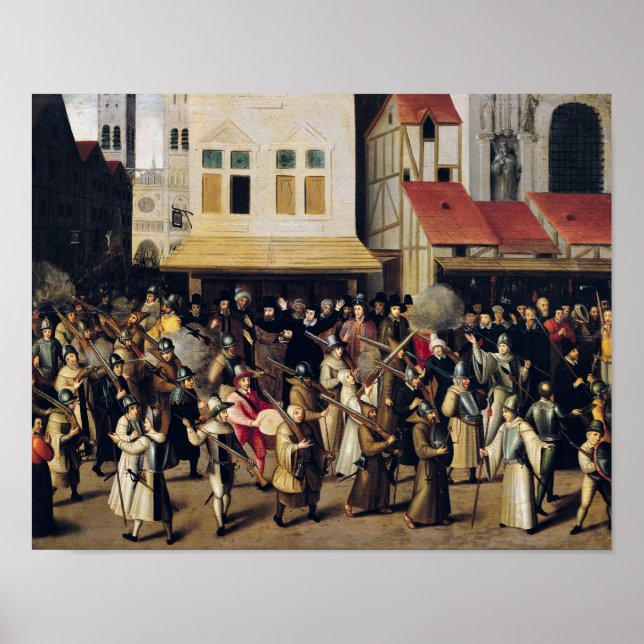 Póster Procissão da Santa Liga em 1590 (Frente)