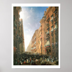 Póster Procissão de Corpus Christi dentro através de Do