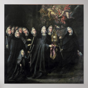 Póster Procissão de St. Clare com o Eucaristia