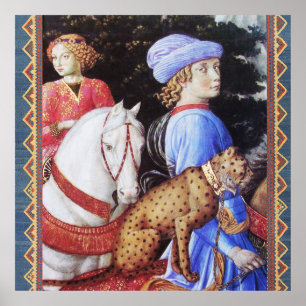 Poster Procissão do Magus Melchior, cavaleiros do cavalo