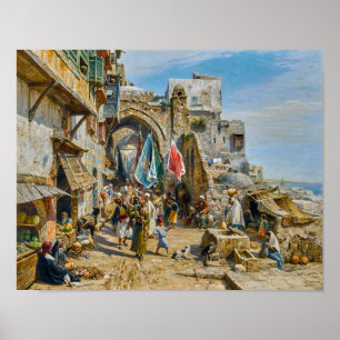 Poster Procissão em Jaffa Gustav Bauernfeind