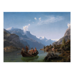 Póster Procissão Nupcial no Hardangerfjord