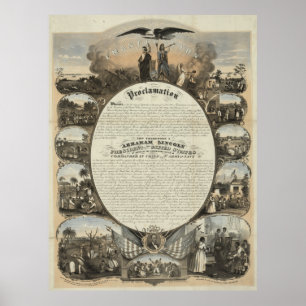 Póster Proclamação da Emancipação [1864]