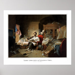 Póster Proclamação de The Emancipation da escrita de