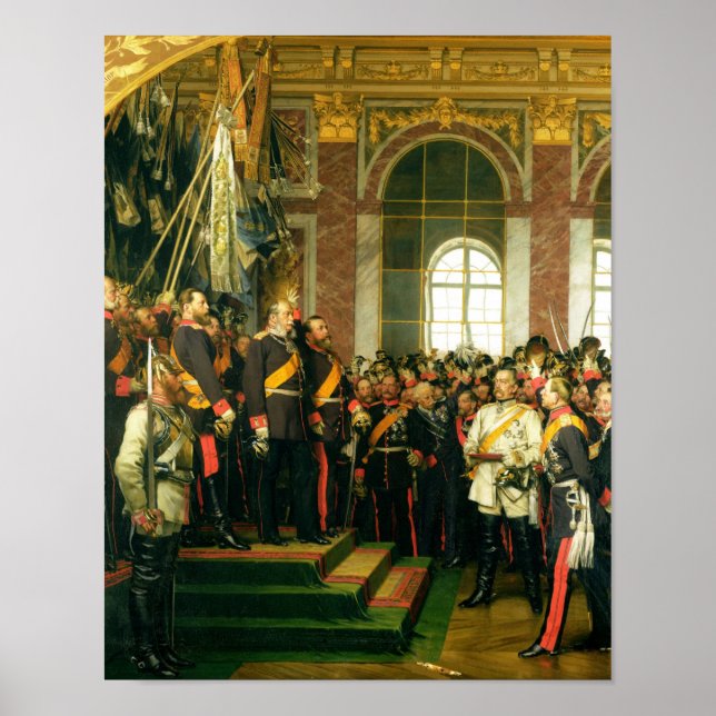 Póster Proclamação de Wilhelm como Kaiser (Frente)