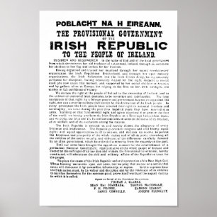Póster Proclamação irlandesa de 1916