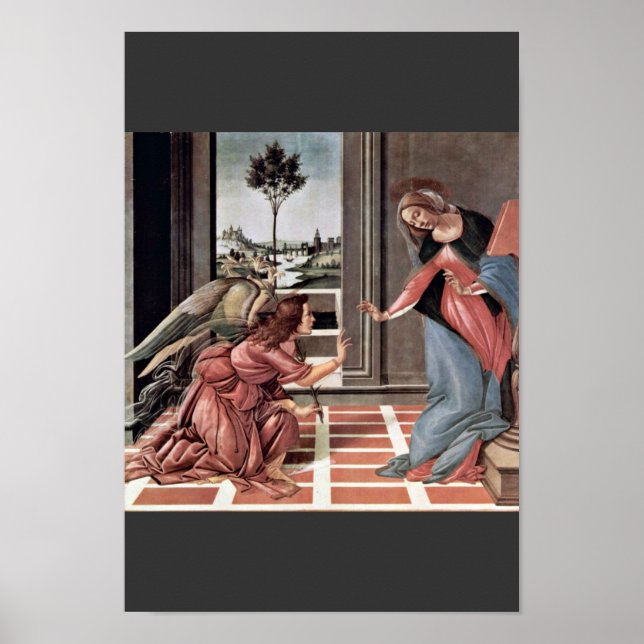 Póster Proclamação Por Botticelli Sandro (Melhor Qualidad (Frente)